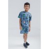 Minecraft Creeper Zombie Steve French Terry T-Shirt and Bike Shorts Outfit Set Little Kid to Big Kid - 2 of 4