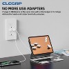 ELEGRP USB Outlet Receptacle, 15 Amp Outlet with USB C and USB A Port,21W Duplex Tamper Resistant Wall Outlet, Wall Plate Included, UL Listed, White - 3 of 4