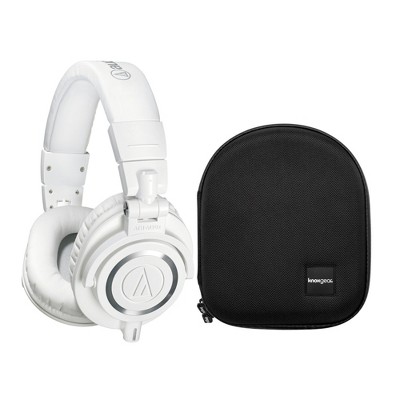 Audio-Technica ATH-M50XWH Professional Studio Monitor Headphones White Bundle