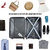3 Piece Luggage Sets ABS Lightweight Suitcase with Two Hooks, Spinner Wheels, TSA Lock, (20/24/28) Blue - 4 of 4