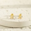 Girls' Dainty CZ Butterfly Screw Back 14k Gold Earrings - In Season Jewelry - 4 of 4