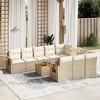 vidaXL Sofa Set Beige PE rattan Large Modular Garden Sofa Set - 2 of 4
