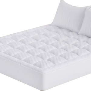 Itopfox Queen Quilted Fitted Mattress Pad, Elastic Cooling Soft Mattress Topper with Deep Pocket, Machine Washable Protector - 1 of 4