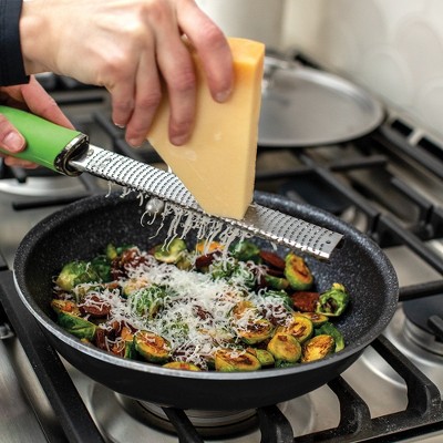 Basalt 10" Black Aluminum Saute Skillet with Ceramic Coating