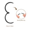 Unique Bargains Carbon Steel Loose Leaf Binder Snap Shower Curtain Rings 24 Pcs - 4 of 4
