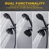 WOWOW Single Handle 1-Spray Tub and Shower Faucet 1.8 GPM in. Matte Black Valve Included - 4 of 4
