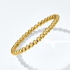 Pure Collection by Ross-Simons Italian 5mm 18kt Gold Vermeil Bead Stretch Bracelet - 4 of 4