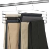 Racxily (4 pack) 4-Tier Pant & Skirt Hanger, Heavy Duty Metal, Space Saving - 2 of 4