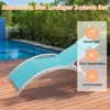 2-Piece Aluminum Alloy Portable Outdoor Lounge Set, Folding Leisure Chair, Oxidation Coating, Adjustable Headrest Pillow - 2 of 4