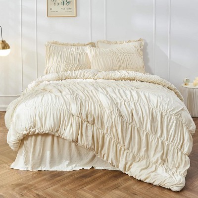 Hyprest Queen Comforter Set Wheat Bedding