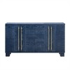 DOMETOUR Wood Traditional Style Sideboard with Adjustable Shelves and Gold Handles for Kitchen Dining Room and Living Room - 2 of 4