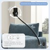 ModernLuxe Single Sofa Chaise Lounge Couch Accent Chair with Storage Ottoman, Adjustable Phone Holder, USB&Type-C Charger, Storage Pockets, Chenille - 4 of 4