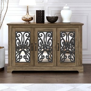 Galano Calidia Wood 45.7 in. 3 Door Sideboard with Adjustable Shelves - 1 of 4