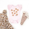 The Juniper Shop SmileyWorld Pumpkin Collage Daisies Flutter Sleeve Bodysuit - 3 of 4