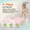 KIDKII Lux Play Set 9-Piece Foam Climbing and Ball Pit for Toddlers, Pastel Mix - 2 of 4