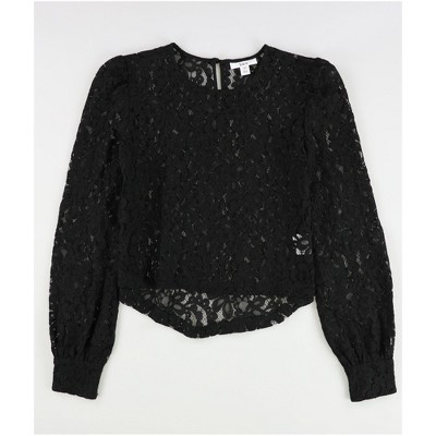 bar III Womens Lace Pullover Blouse