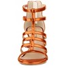 Allegra K Women's Cage Strappy Back Zipper Gladiators Chunky Heels Sandals - 2 of 4