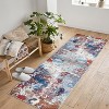 Modern Washable Low Pile Rugs - Soft Abstract Carpet for Living Room, Bedroom, Dining Room, Apartment & Bathroom - Neutral Design for Hardwood Floors - 3 of 4