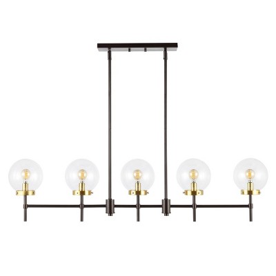 Mylah 5-Light Oil Rubbed Bronze Glass Globe Pendant
