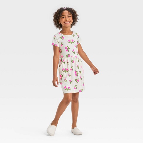 Girls' Short Sleeve Eyelet T-shirt - Cat & Jack™ White Xl : Target