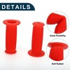 Unique Bargains Bike Handlebar Grips Covers 3.35" Red 1 Pair - 3 of 4