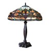 Chloe Lighting Pantala Tiffany-style 2 Light Dragonfly Table Lamp 18" Shade - 2 of 2