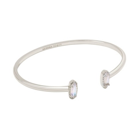 Kendra Scott Emma Dichroic Glass Rhodium Over Brass Cuff Bracelet ...