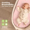 KeaBabies Organic Bassinet Sheet for Baby Girls, Boys, 2-Pack Soothe Bassinet Fitted Sheets, Bedside Bassinet Mattress Sheet - 4 of 4