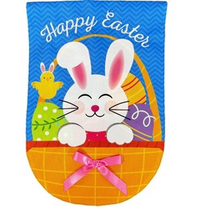 Briarwood Lane Easter Burlap House Flag 40x28 For Outdoor Basket Bunny For Easter House Flag - 1 of 4
