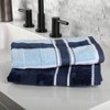 6 Piece Bathroom Towels Set - 525 GSM 100 Cotton - Navy Bath Towels: (L) 54” X (W) 27” - 4 of 4