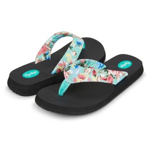 Women's Isabella Yoga Mat Floral Flip Flop - 1 of 4