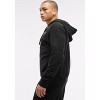 Peloton Unisex Soft Fleece Full Zip Hoodie, Black - 2 of 4