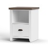 NicBex Wooden File Cabinet with 1 Drawer and Open Shelf Stylish Wooden Top Filing Cabinet Under Desk Storage for Home, Office - 2 of 4