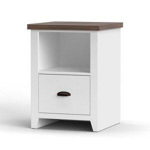 NicBex 1 Drawer File Cabinet with 1 Open Shelf,Office Cabinet with Hardware Handle Design,Modern Storage Cabinet,Filing Cabinets for Home Office - 1 of 4
