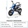 12V Kids Electric Dirt Bike with Training Wheels, 3mph Speed, Twist Throttle, Music, Ride On Motorcycle Toy for Toddlers - 2 of 4