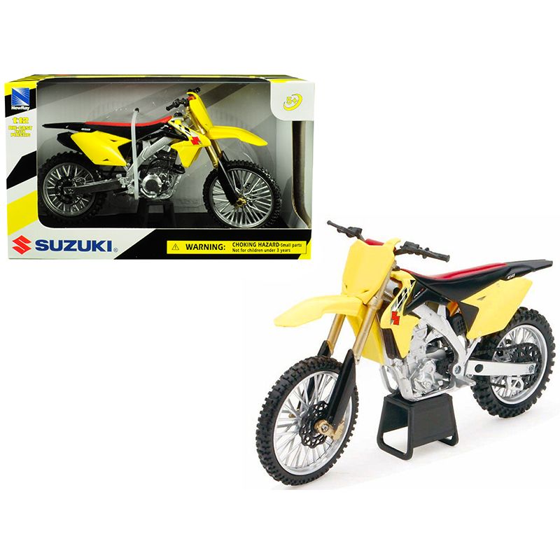 Suzuki RM-Z450 Yellow 1/12 Motorcycle Model by New Ray, 1 of 4