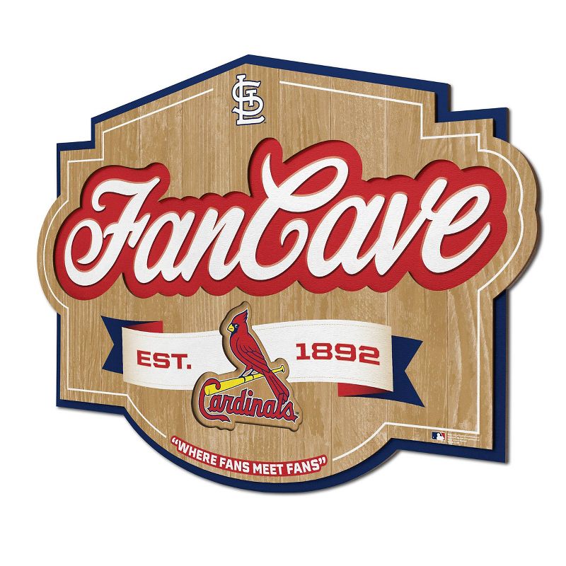 MLB St. Louis Cardinals Fan Cave Sign, 1 of 5