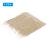 Unique Bargains DIY Crafts Halloween Gnome Beard Plush Fluffy Faux Fur Fabric Square Patches - 3 of 4