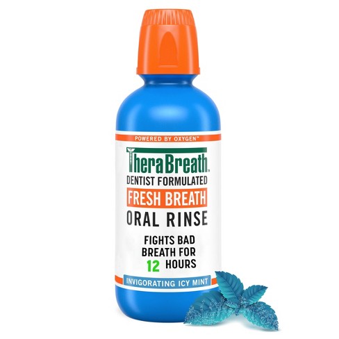Therabreath Fresh Breath Mouthwash Alcohol-free - Icy Mint - 16 Fl Oz :  Target