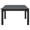 vidaXL Outdoor Poly Rattan Footstool - Weather-Resistant, Modular Design, Powder-Coated Steel Frame, Thickly Padded Cushion - Color: Black/Gray - 3 of 4