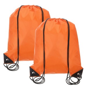 Unique Bargains Fitness Sports Travel Lightweight Drawstring Backpacks 2 Pcs - 1 of 4