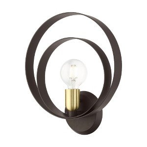 Livex Lighting Modesto 1 - Light Wall Light in  Bronze - 1 of 2