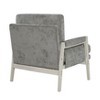 Sapphtopaz 1pc Modern Accent Chair Chenille Fabric Upholstery Lounge Chair with Cushion Seat Back, Living Room Chair Solid Wood Furniture - 4 of 4