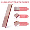 Unique Bargains Stainless Steel Rounded Ends Gentle Care Pet Comb 3 Pcs - 4 of 4