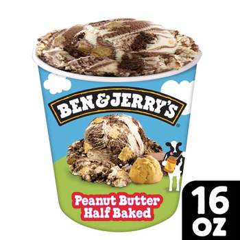Ben & Jerry's Peanut Butter Half Baked Chocolate & Peanut Butter Ice Cream - 16oz