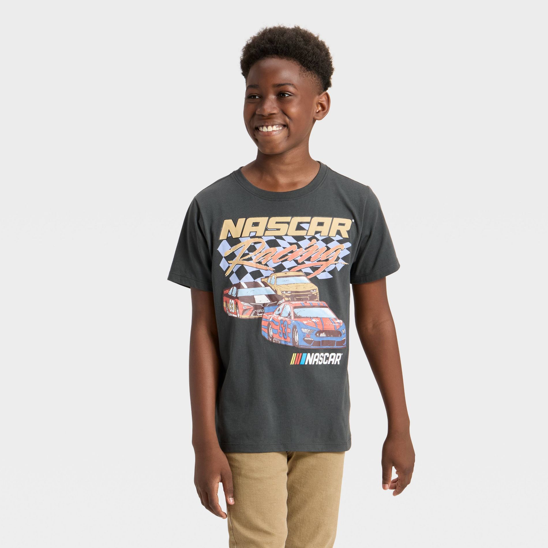 Boys' NASCAR Short Sleeve Graphic T-Shirt - Black S