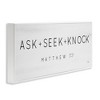 Stupell Industries Ask Seek Knock Minimal Scripture, 30" x 13" - 3 of 4