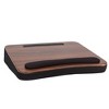 Sofia + Sam All Purpose Memory Foam Lap Desk - Wood Top - Black - image 3 of 4