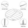Unique Bargains Stainless Steel Wire Round Cooking Rack for Roasting Baking 3 Pcs - 4 of 4