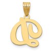 Black Bow Jewelry 14k Yellow Gold, Mimi Collection, Small Script Initial D Pendant - 3 of 4